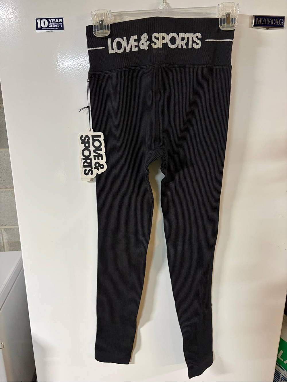 Women’s Black Ribbed Leggings